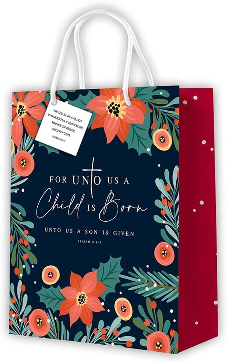 For Unto Us A Child Is Born Gift Bag