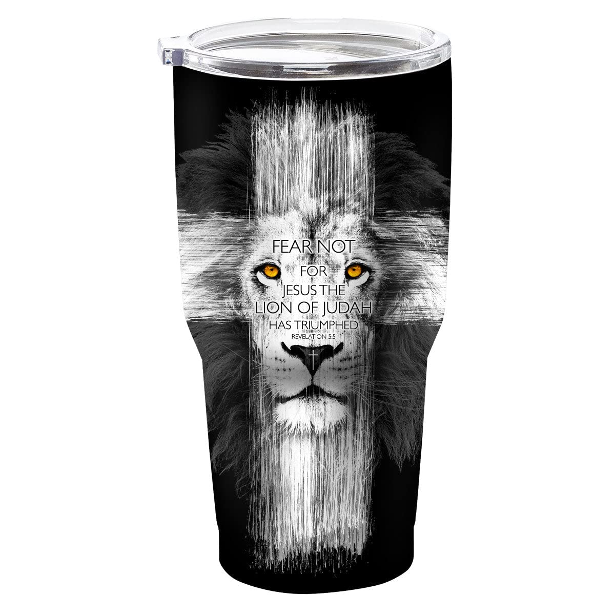 Lion Cross Stainless Steel Tumbler