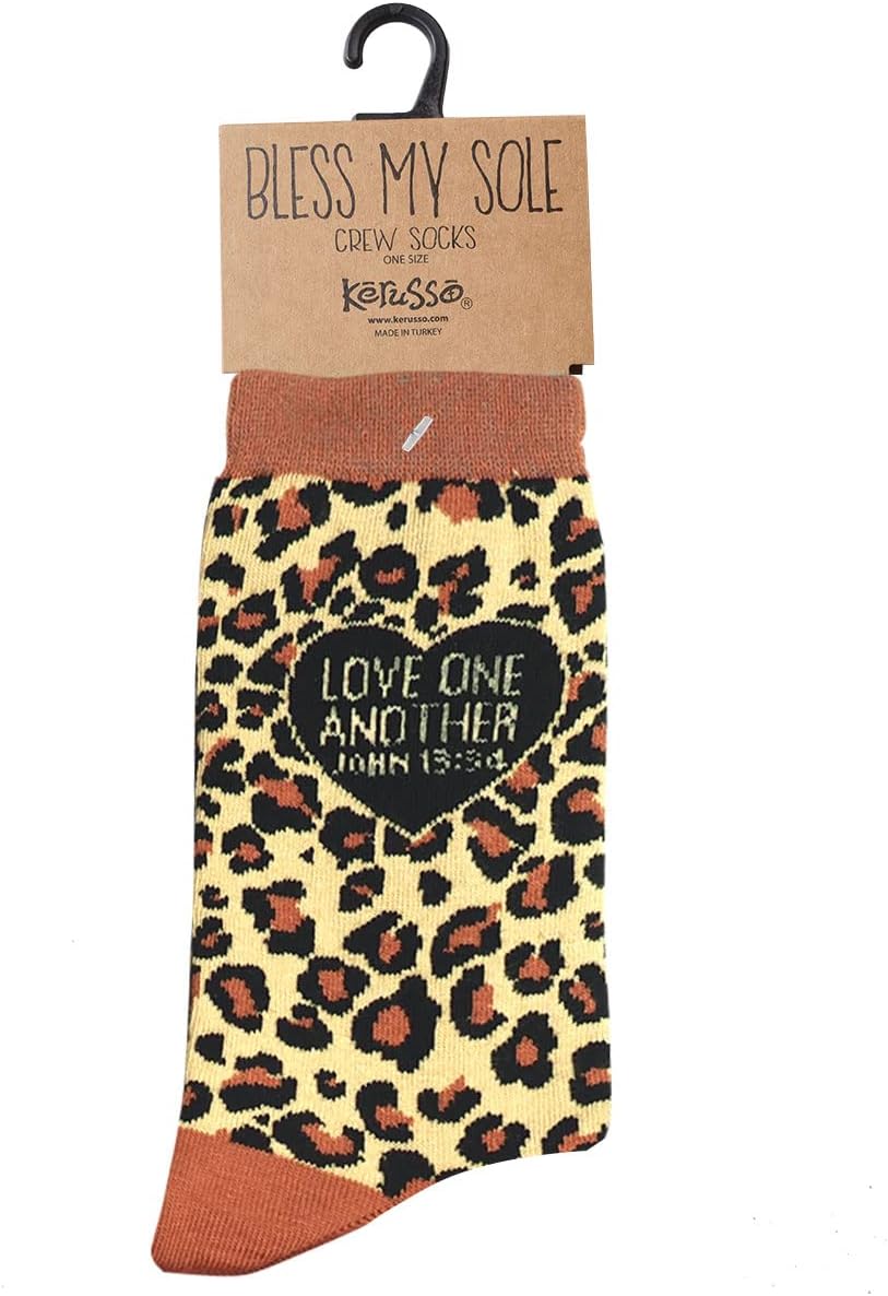 Kerusso Adult Socks - Leopard - Leopard - One Size Fits Most, Leopard, One Size
