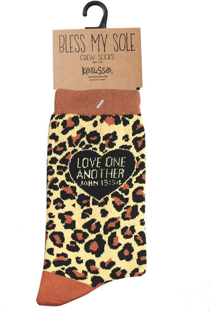 Kerusso Adult Socks - Leopard - Leopard - One Size Fits Most, Leopard, One Size