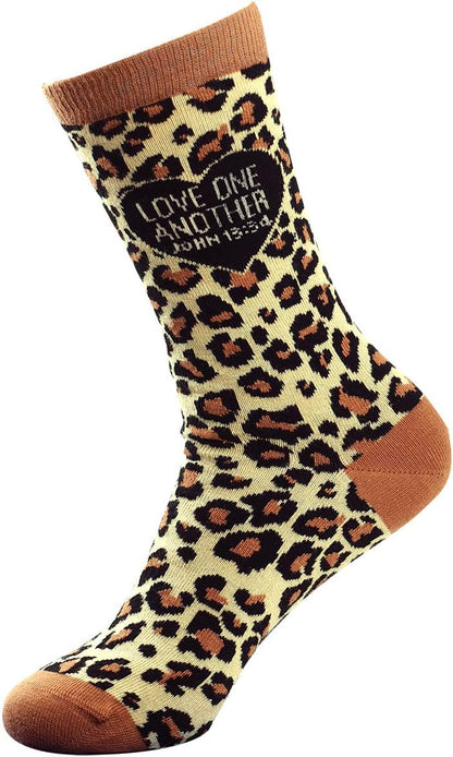 Kerusso Adult Socks - Leopard - Leopard - One Size Fits Most, Leopard, One Size