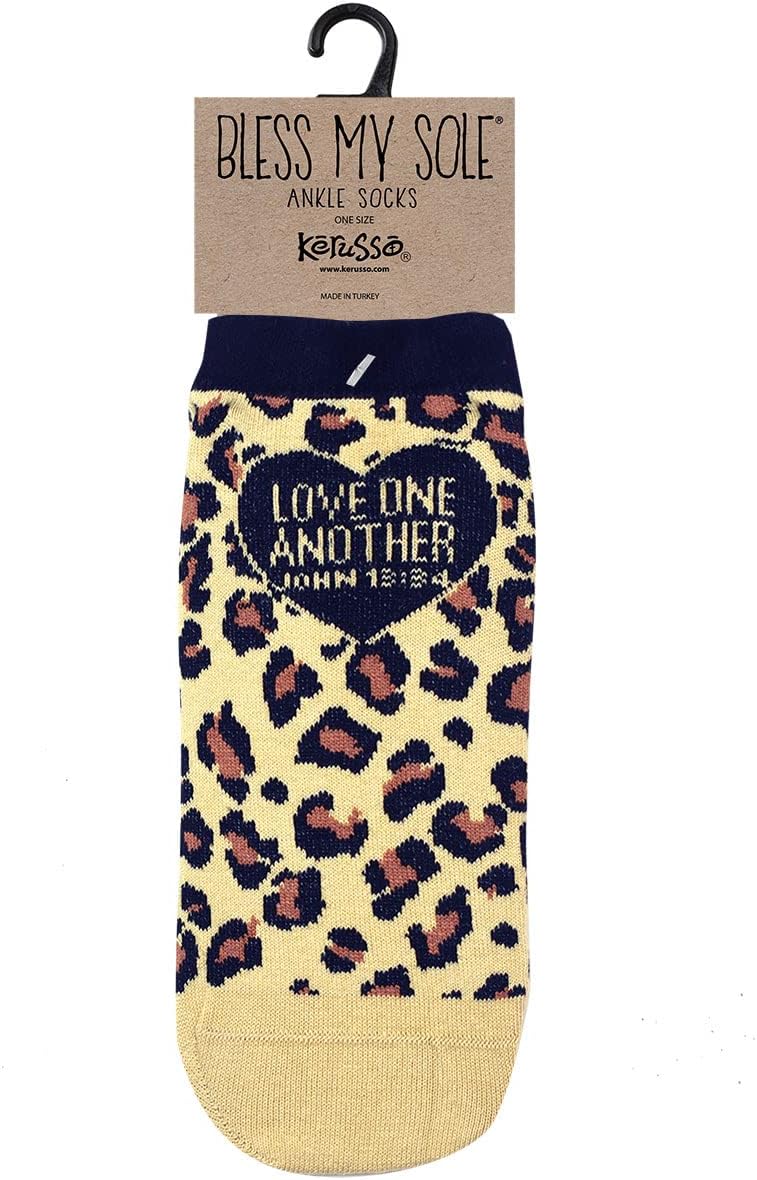Kerusso Adult Ankle Socks - Leopard - Leopard - One Size Fits Most, Leopard, One Size