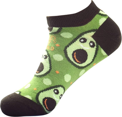 Kerusso Adult Ankle Socks - Jesus Guacs My World - Green - One Size Fits Most, Green, One Size