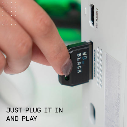 WD_BLACK C50 2TB Game drive for Xbox, Xbox storage Expansion Card, Officially Licensed for XBox, Series X|S, Plug-and-Play, Quick Resume. Xbox Velocity Architecture, Save