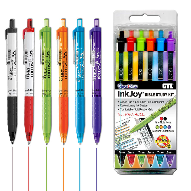 Paper: Mate Inkjoy Biblia Estudio Kit (Juego de 6