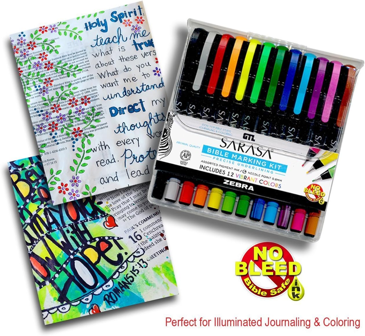 Zebra Sarasa Bible Marking Kit (12 Colours)
