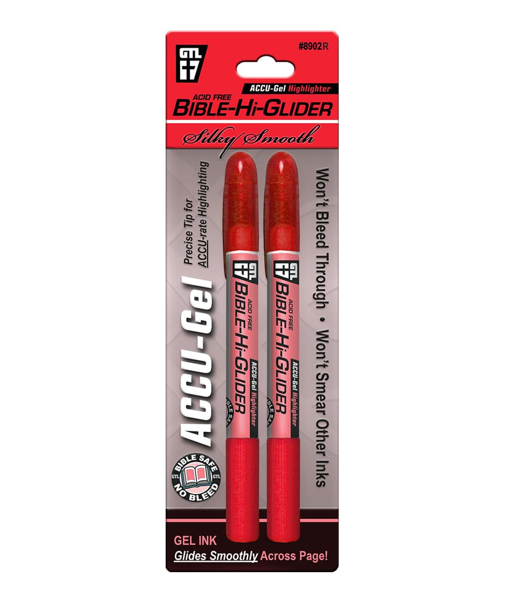 Accu-gel Bible Hi-glider (2-Pack) Red