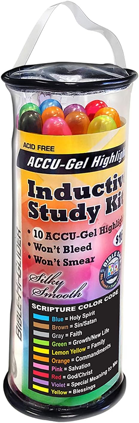 Accu-Gel Inductive Study Kit with Zippered Storage Case (Set of 10