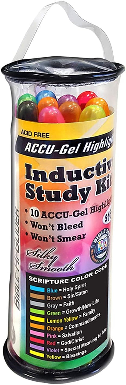 Accu-Gel Inductive Study Kit with Zippered Storage Case (Set of 10