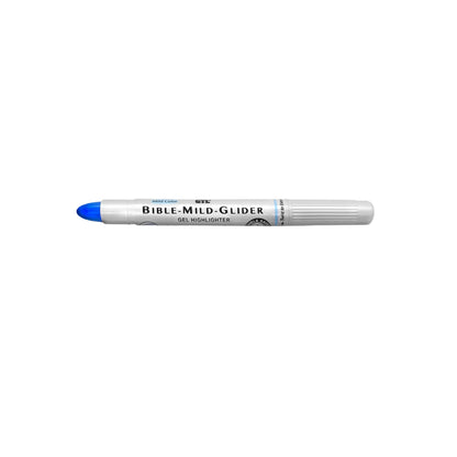 G.T. Luscombe Company, Inc. Bible Mild-Glider Gel Highlighter, Bible Study, No Bleed Solid, No Smearing or Fading, Long Lasting, Translucent Color Dry Marker, Mild Blue