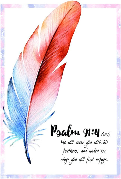 Under His Wings - All Occasion Greeting Cards - NIV Scripture - (Box of 12
