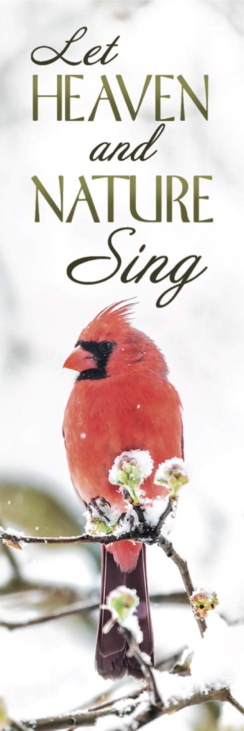 Warner Press 2" x 6.5" Bookmark - Adult Seasonal - Christmas - Heaven and Nature Sing (Pack of 25