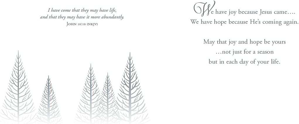Christmas Brings Hope - Boxed Greeting Cards - Christmas - NKJV Scripture - (Box of 12