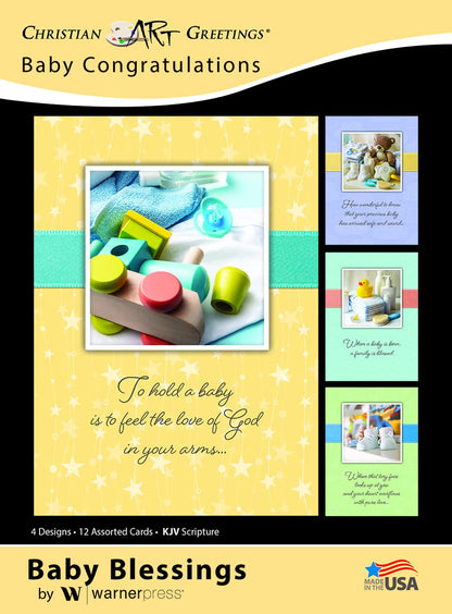 Warner Press Card-Boxed-Baby Blessings Assorted Baby Congratulations (KJV) (Box Of 12