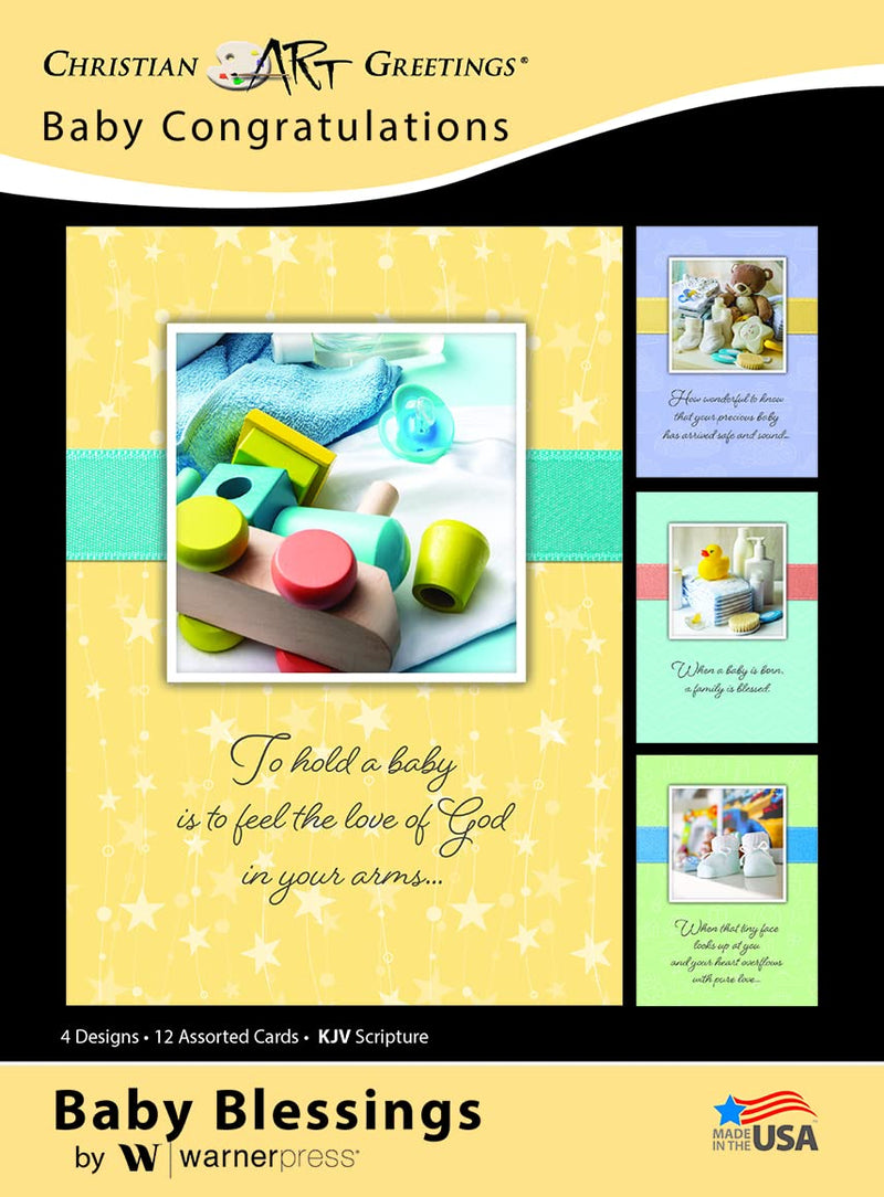 Warner Press Card-Boxed-Baby Blessings Assorted Baby Congratulations (KJV) (Box Of 12