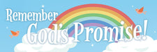 Kids Bookmark - Remember God's Promise - Rainbow