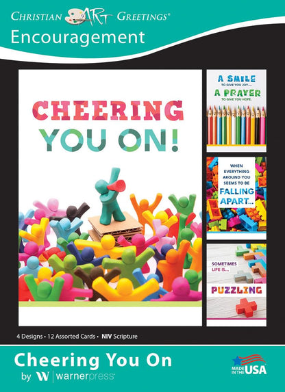 Warner Press Card-Boxed-Cheering You On Assorted (Pack Of 12