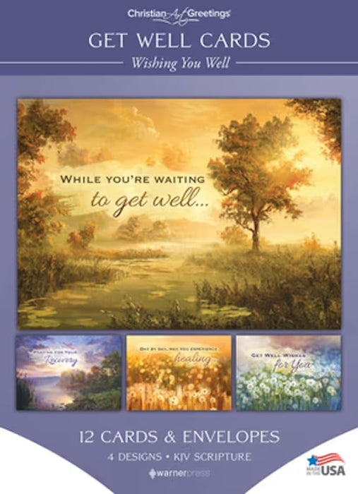 Warner Press Card-Boxed-Wishing You Well Assorted Get Well (KJV) (Box Of 12