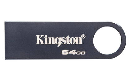 Kingston DataTraveler SE9 Gen 3 - 64GB - 220MB/s lectura - Metálica - Unidad USB 3.2 Gen 1 -Níquel oscuro