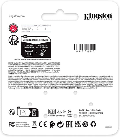 Kingston DataTraveler SE9 Gen 3 - 64GB - 220MB/s lectura - Metálica - Unidad USB 3.2 Gen 1 -Níquel oscuro