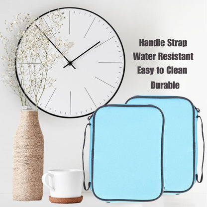 Bible Cover Canvas Black/ Sky Blue, Large