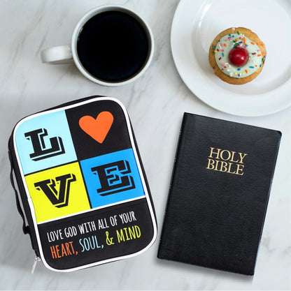 Bible Cover Love Block Canvas Medium