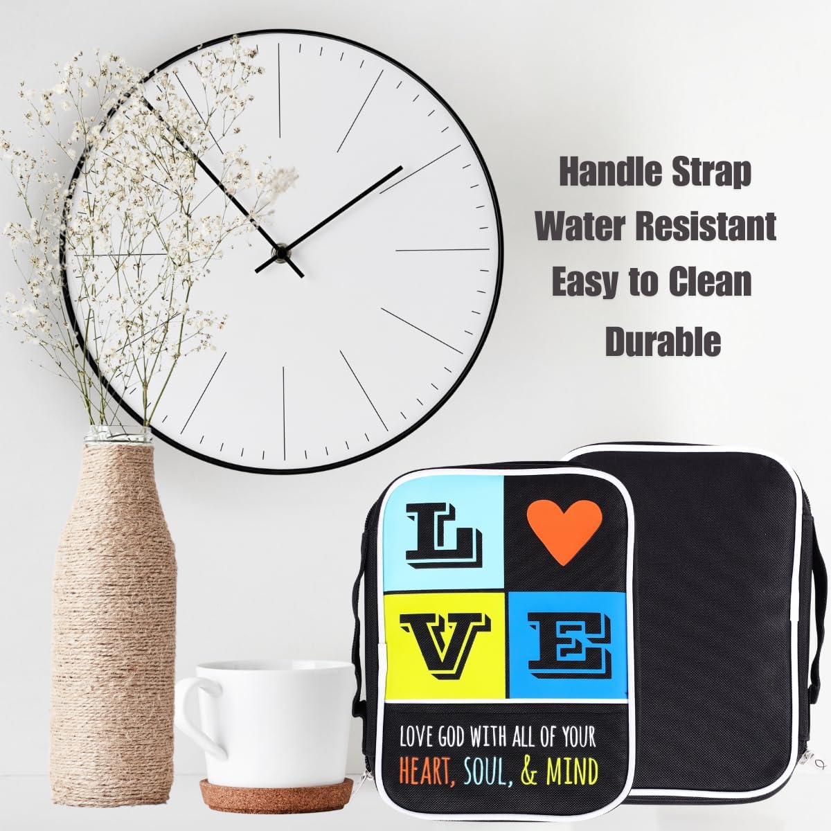 Bible Cover Love Block Canvas Medium