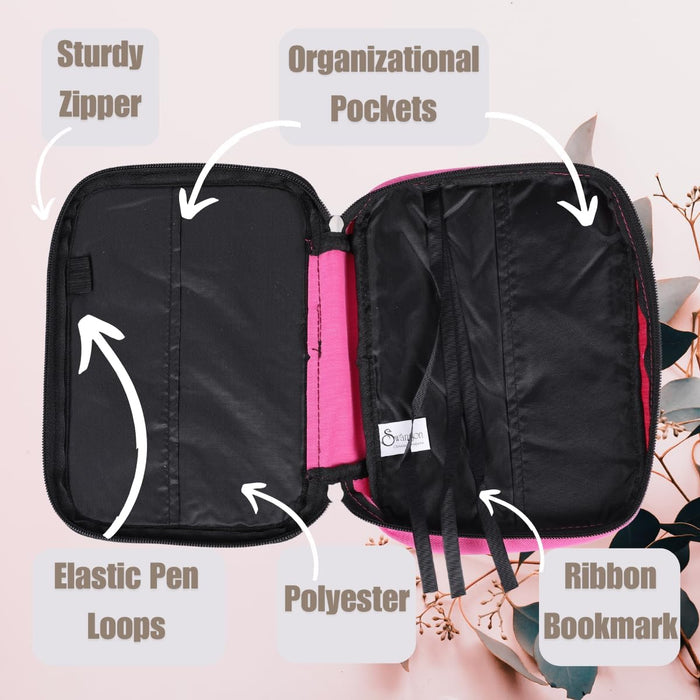 Swanson Christian Products God's Girl | Large | Pink Bible Covers for Girls | Bible Carrying Case | Bible Protective Case| Church Bag Made in Canvas with Handle Zipper Penloop
