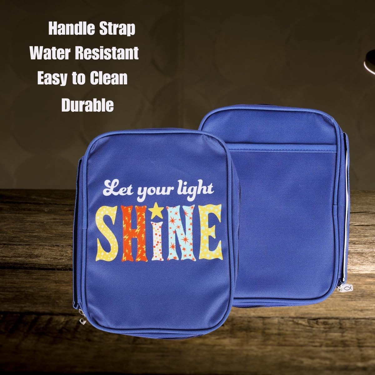 Swanson Christian Products - Bible Cover Canvas - Screen Printed Design - Shine - Large