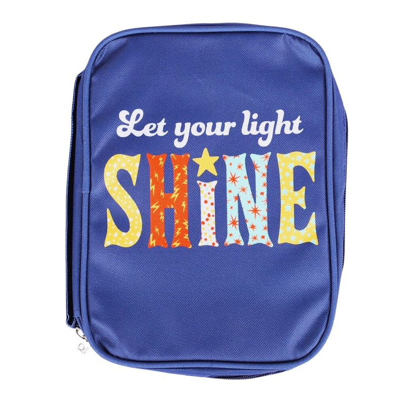 Swanson Christian Products - Bible Cover Canvas - Screen Printed Design - Shine - Large