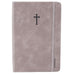 Swanson Christian Products - Grey Wineskin Leather - Hardbound Cover Journal - 420 Lined Pages - 8.3 x 5.8 Inches A5 Size - Daily Inspirational Writing Notebook for School, Business, Office, Travel