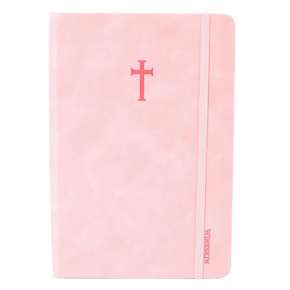 Swanson Christian Products - Rose Wineskin Leather - Hardbound Cover Journal - 420 Lined Pages - 8.3 x 5.8 Inches A5 Size - Daily Inspirational Writing Notebook for School, Business, Office, Travel