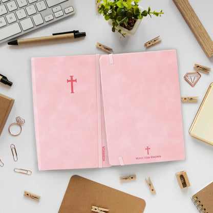 Swanson Christian Products - Rose Wineskin Leather - Hardbound Cover Journal - 420 Lined Pages - 8.3 x 5.8 Inches A5 Size - Daily Inspirational Writing Notebook for School, Business, Office, Travel