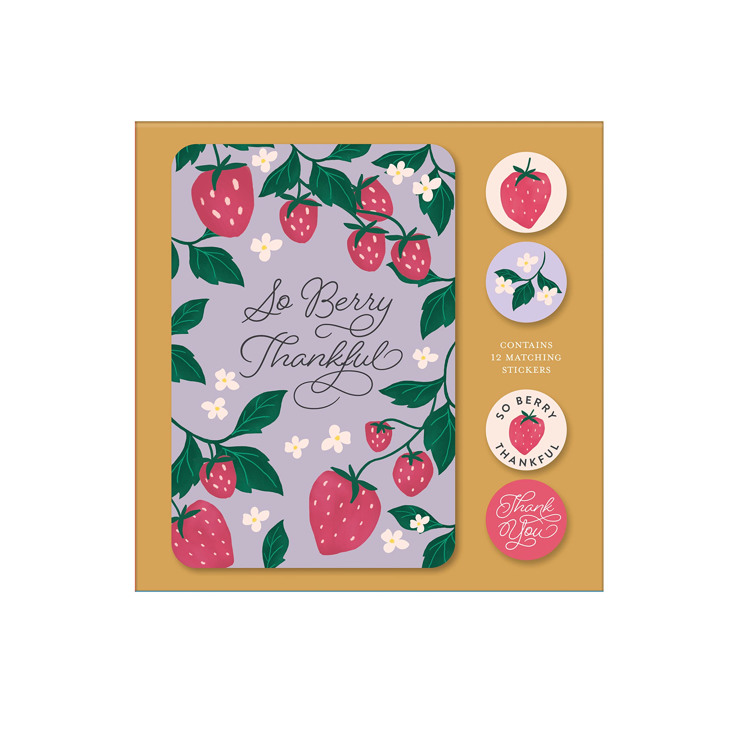 Bella Paper Thanks A Pun Assorted Thank You Note Card Set - Pack of 12-3.5" x 5.25" Printed Textured Art Paper, 3 Punny Designs, Cards with Bible verses inside, Matching Stickers and Envelopes