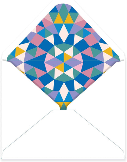 Bella Paper Kaleidoscope of Blessings All Occasion Greeting Card Set—20 Cards and lined Envelopes with Card Organizer Box —Birthday Cards, Celebration Cards, Encouragement Cards, Gratitude Cards