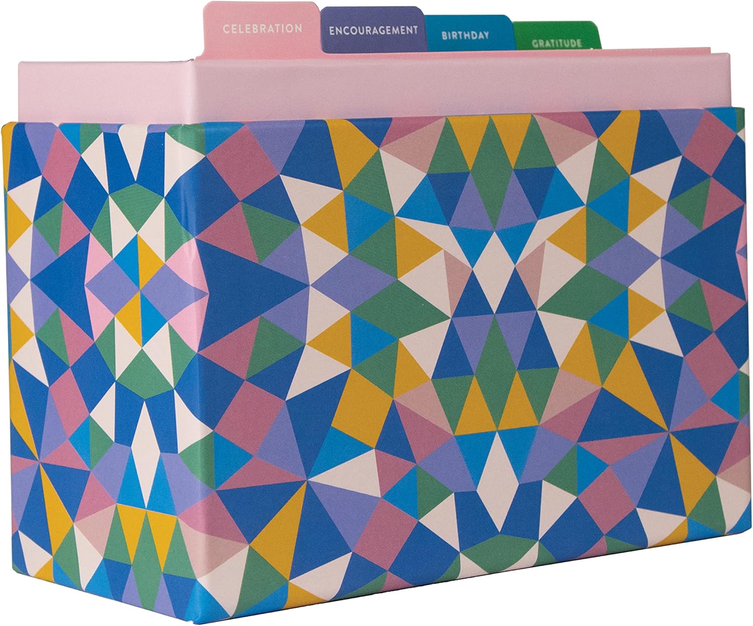 Bella Paper Kaleidoscope of Blessings All Occasion Greeting Card Set—20 Cards and lined Envelopes with Card Organizer Box —Birthday Cards, Celebration Cards, Encouragement Cards, Gratitude Cards