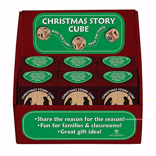 Christian Christmas Story Cube 6cm Nativity Silhouettes