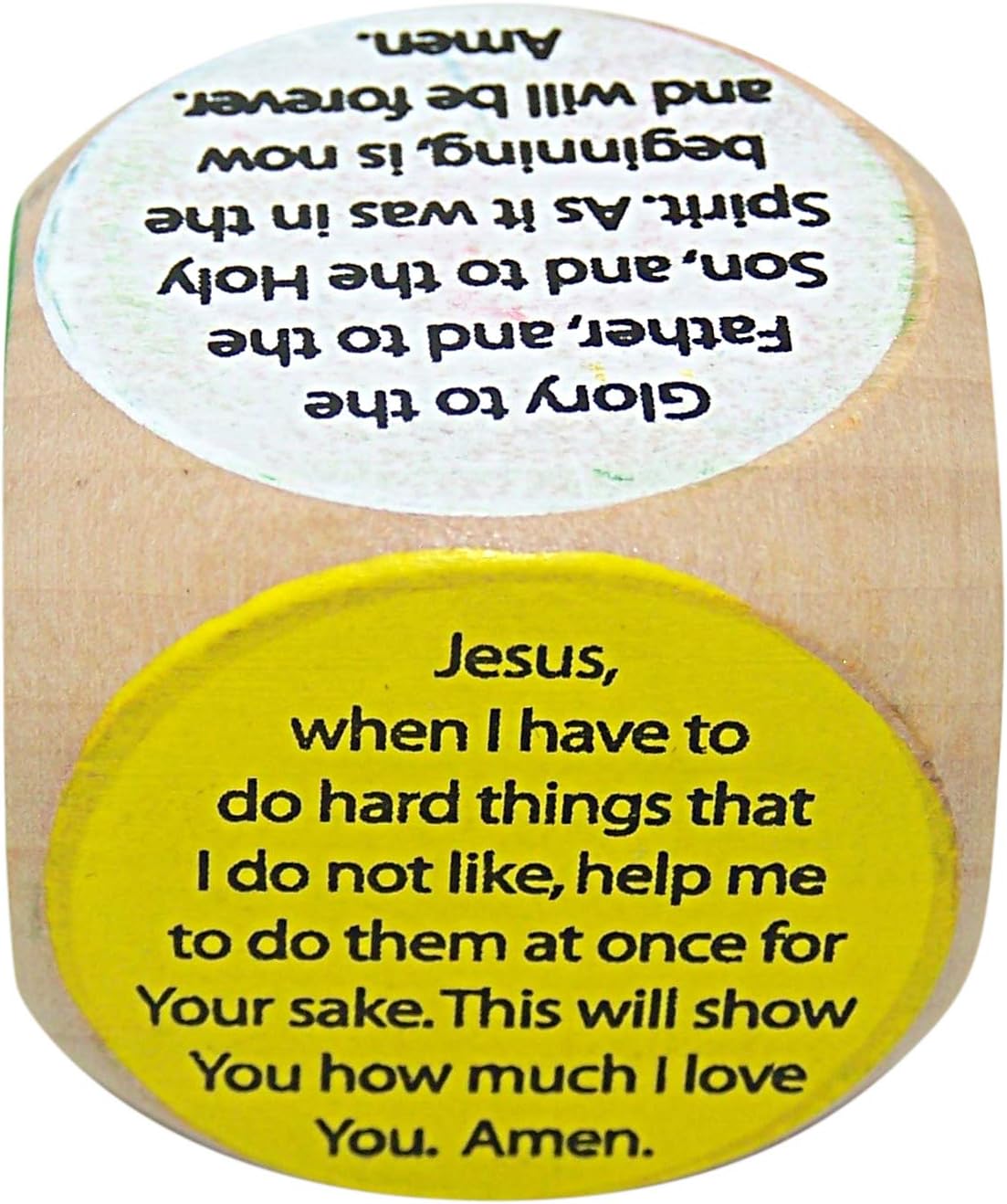 Religious Children's Colorful Prayer Cube, 1 1/2 Inch