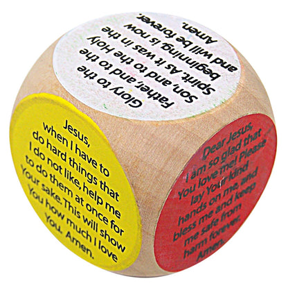 Religious Children's Colorful Prayer Cube, 1 1/2 Inch