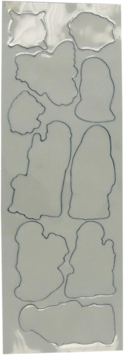 Autom Christmas Nativity Scene Puffy Stickers Sheet, 6 Inch, Pack of 36