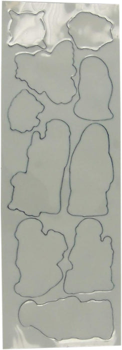 Autom Christmas Nativity Scene Puffy Stickers Sheet, 6 Inch, Pack of 36