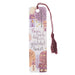 Christian Art Gifts Scripture Bookmark | Grateful Heart – 1 Thessalonians 5:16-18 Bible Verse | Inspirational Plum Bookmark for Women w/Tassel