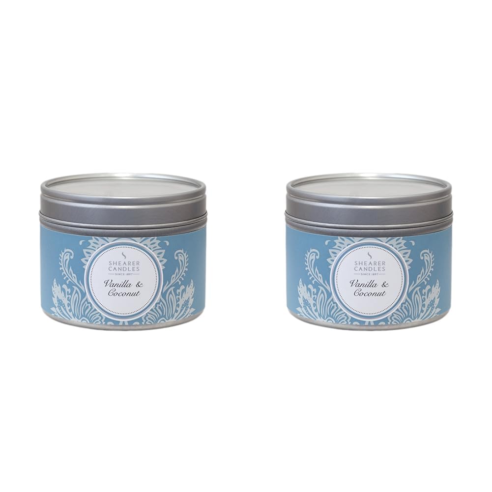Vanilla & Coconut Silver Tin Candle