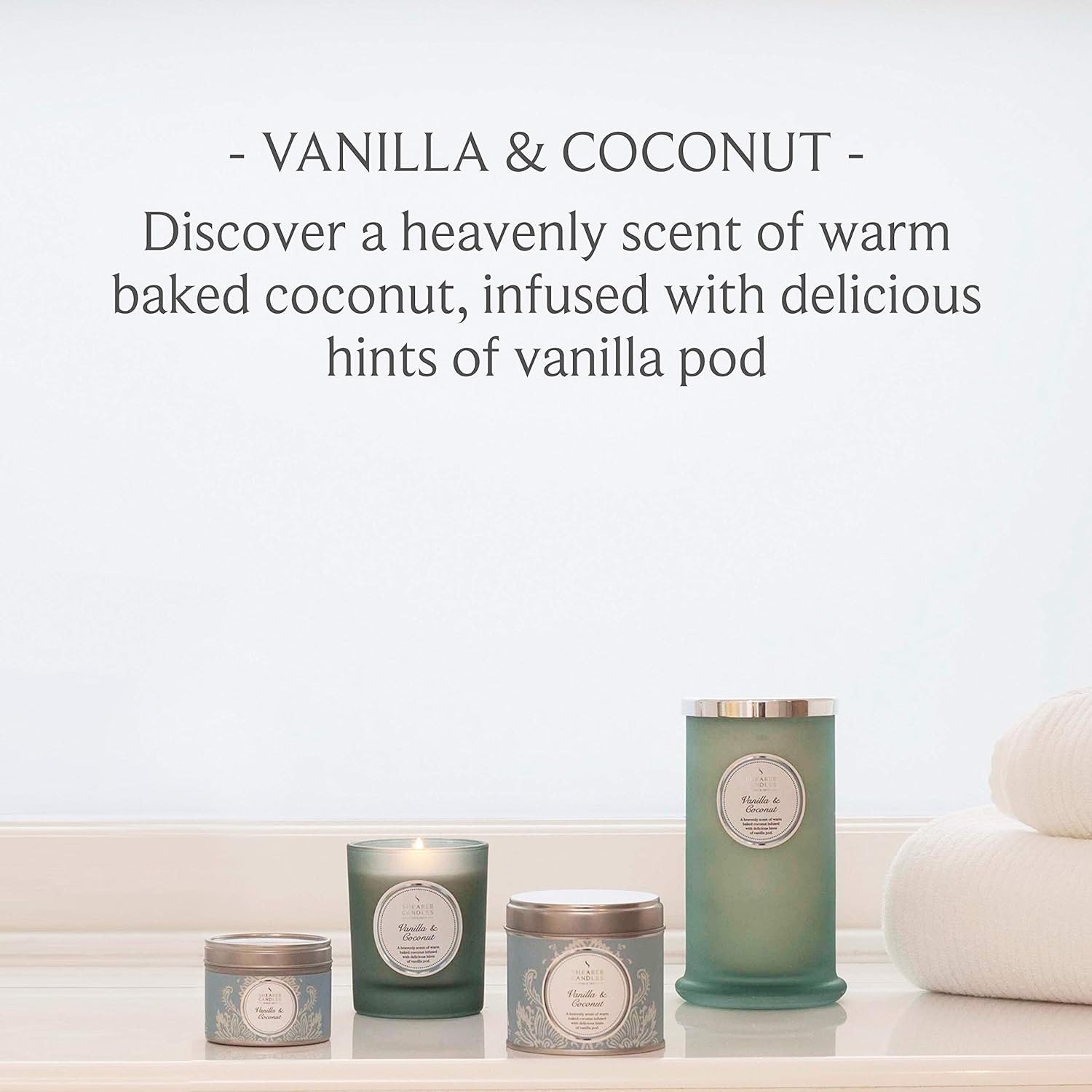 Vanilla & Coconut Silver Tin Candle