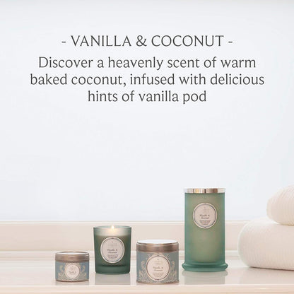 Vanilla & Coconut Silver Tin Candle