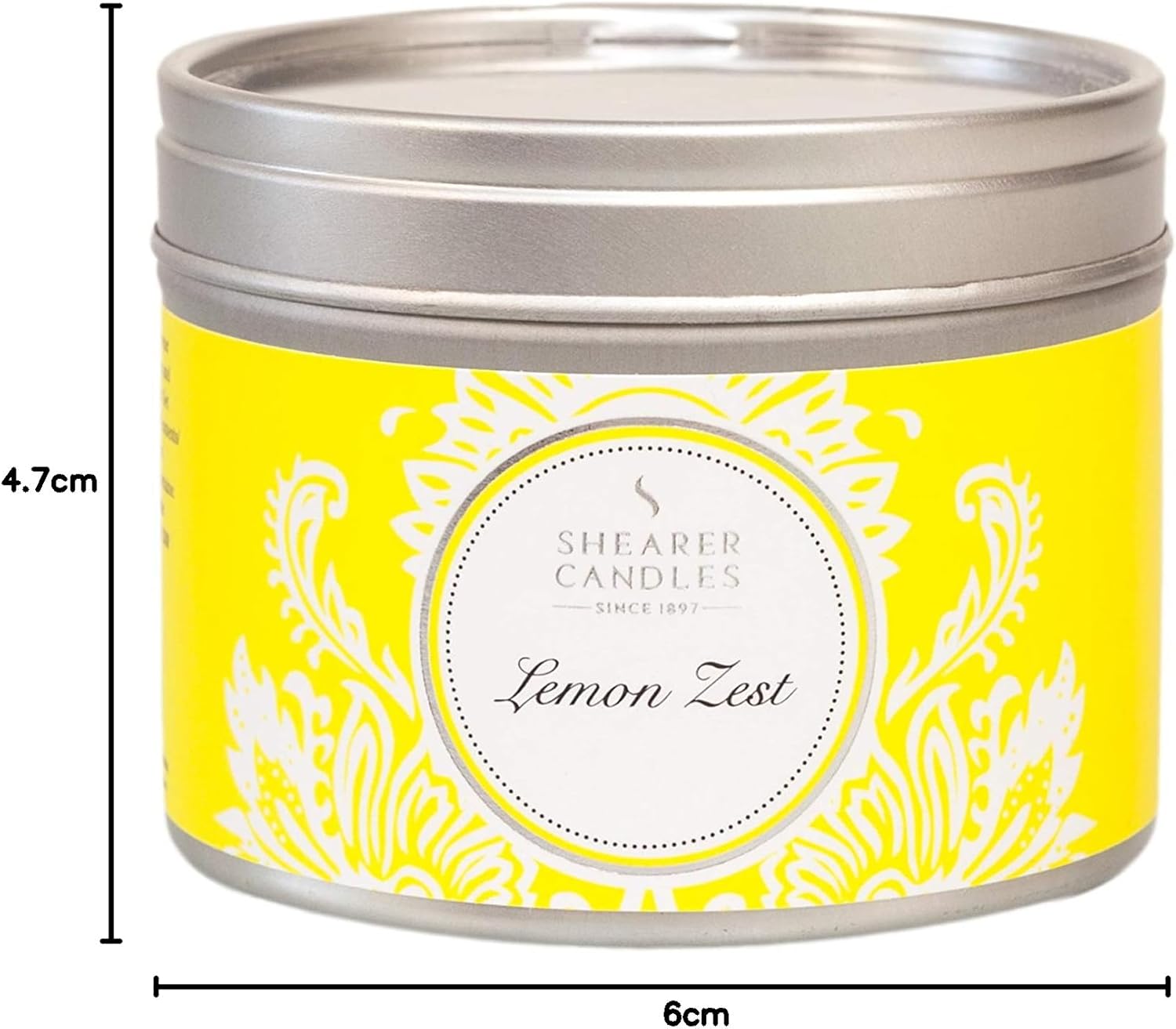 Lemon Zest Scented Candle in a Tin