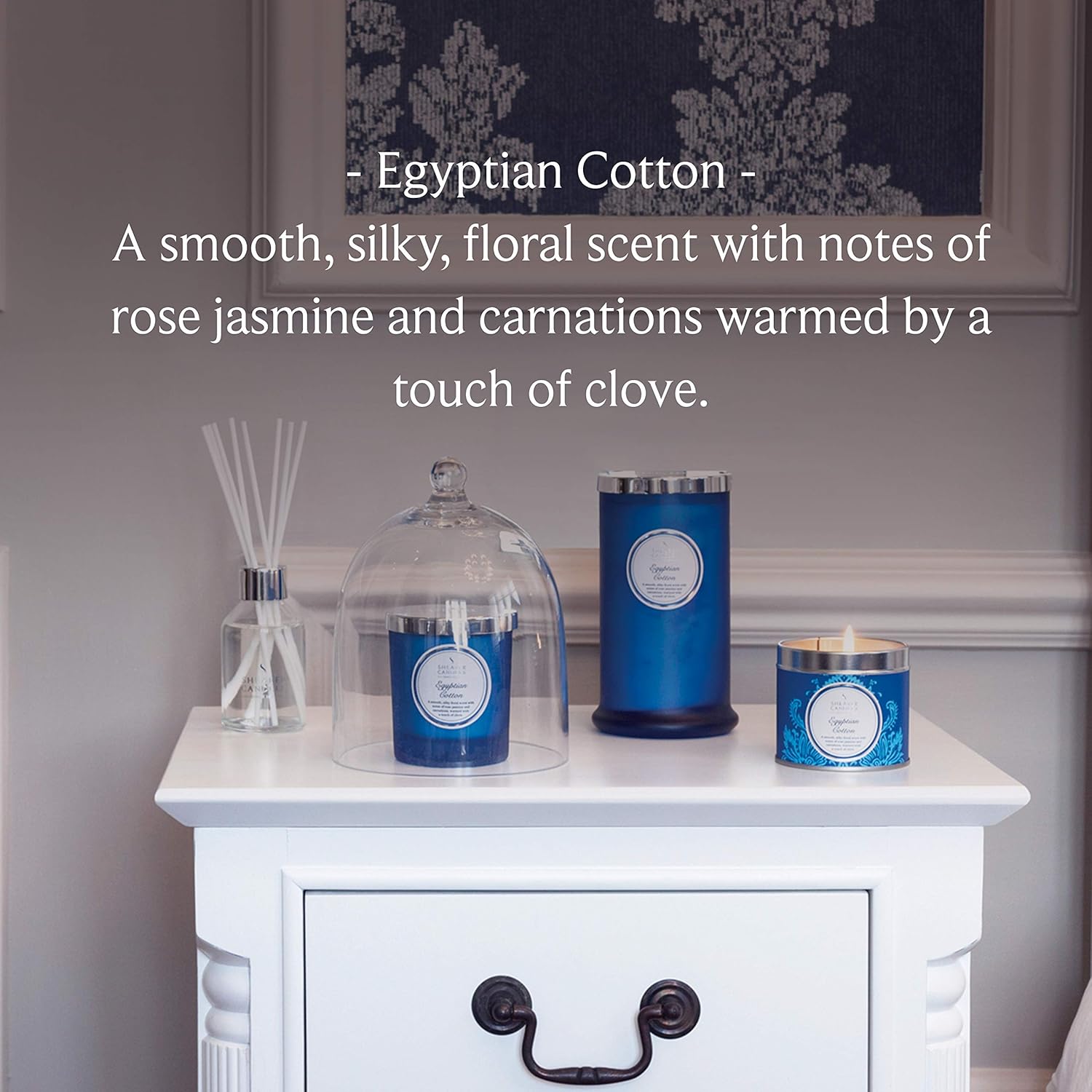Egyptian Cotton Scented Candle in a Tin