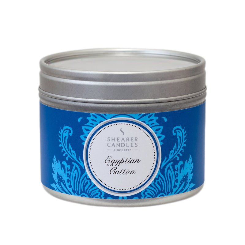 Egyptian Cotton Scented Candle in a Tin