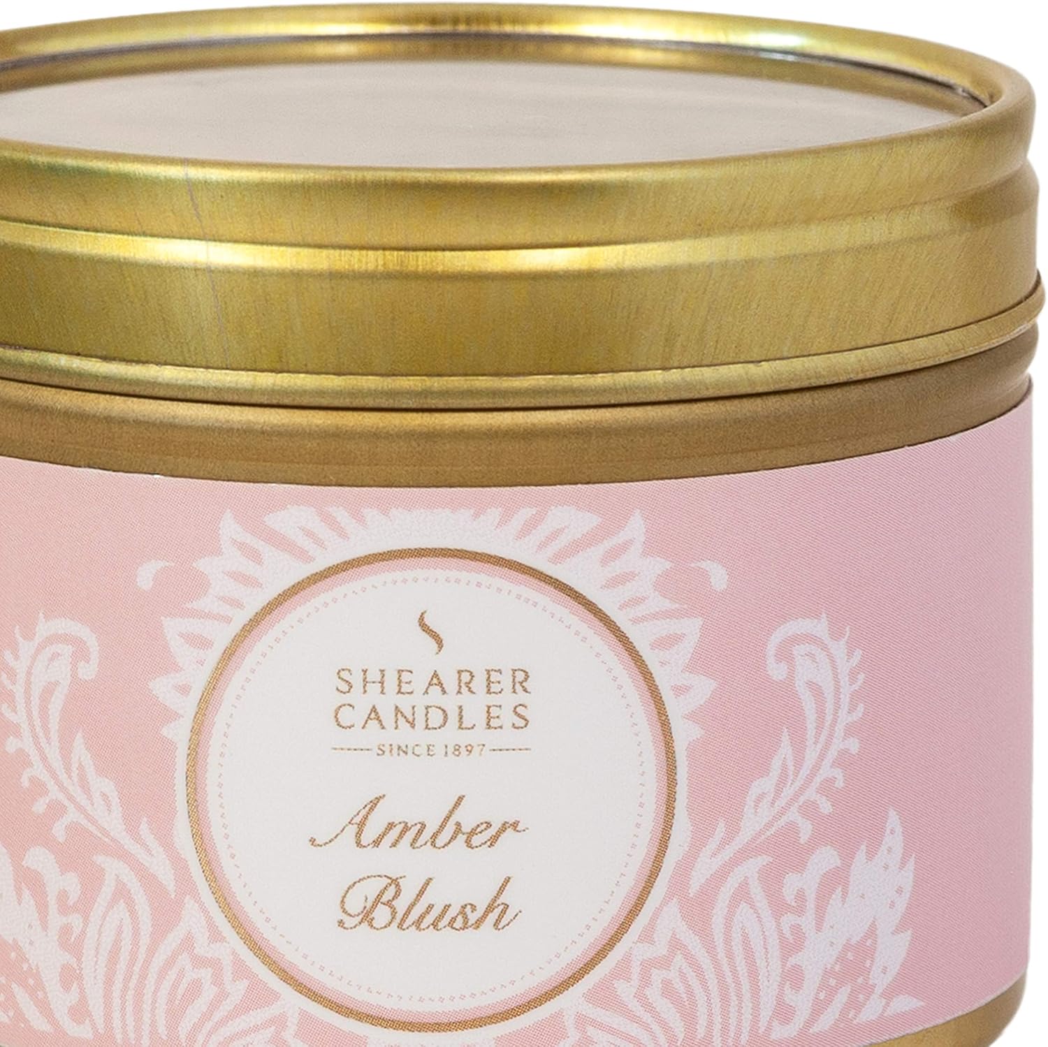 Amber Blush Scented Candle in a Tin