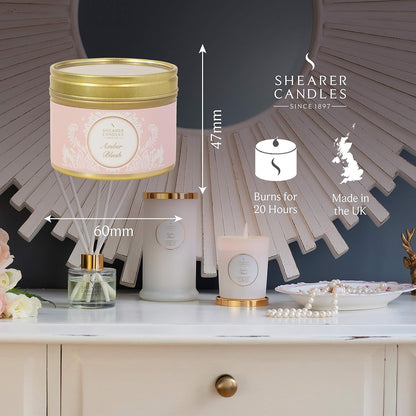 Amber Blush Scented Candle in a Tin